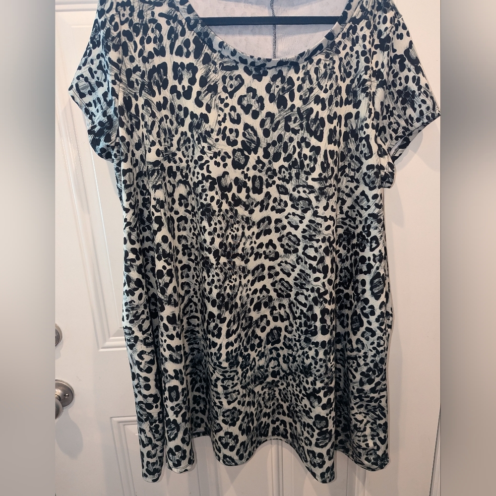 Leopard Print Dress with pockets #120